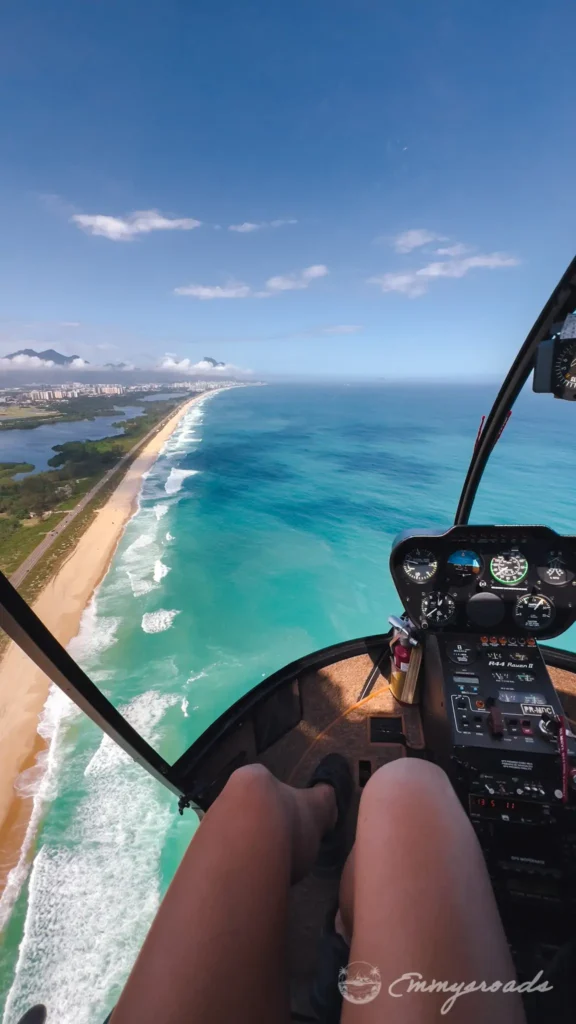 Helicopter Tour over Christ the Redeemer Rio de Janeiro Brazil