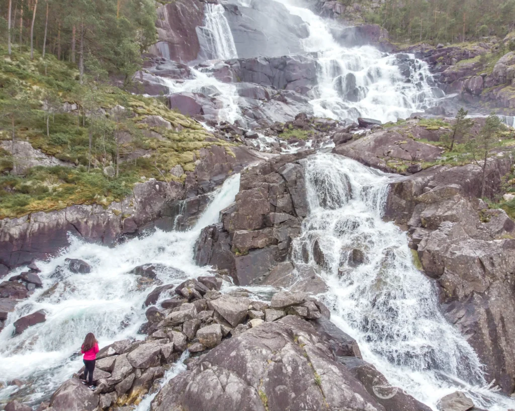 LANGFOSSEN waterfall South Norway