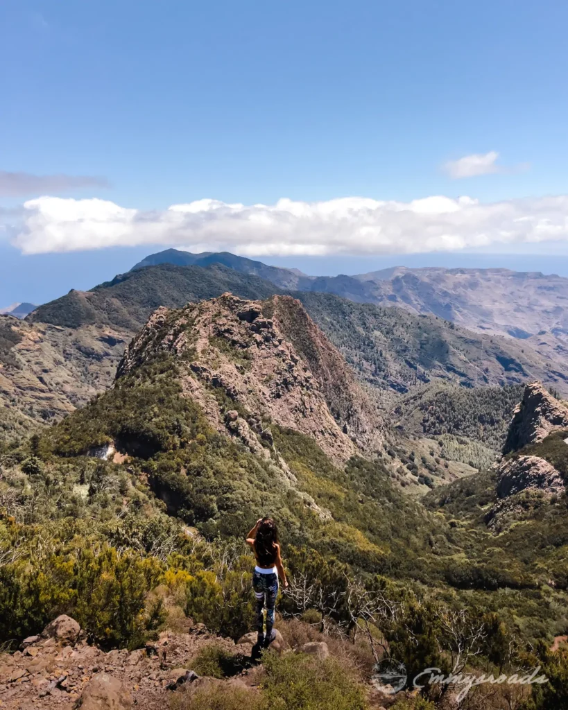 Roque de Ojila Loop Gomera Canary islands