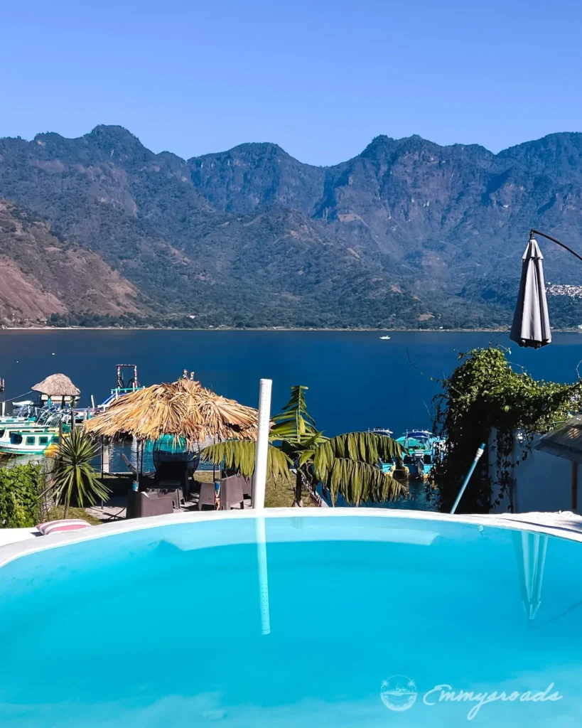TIBERIAS by luxury Atitlan hotel San Pedro Guatemala pool