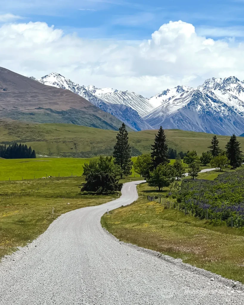 Lake Tekapo New Zealand road